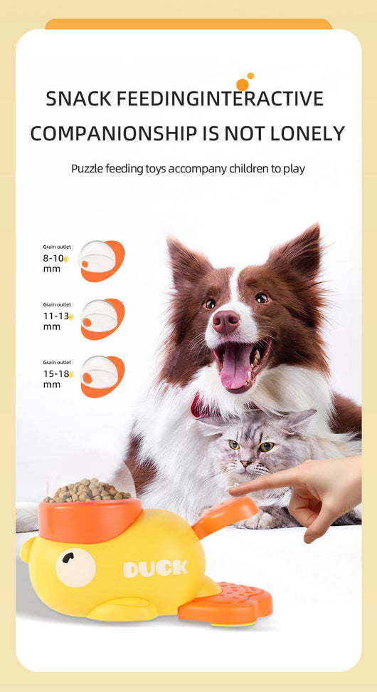 Comedero Interactivo para Perros con Diseño de Pato - Juguete Dispensador Antideslizante - Image 11