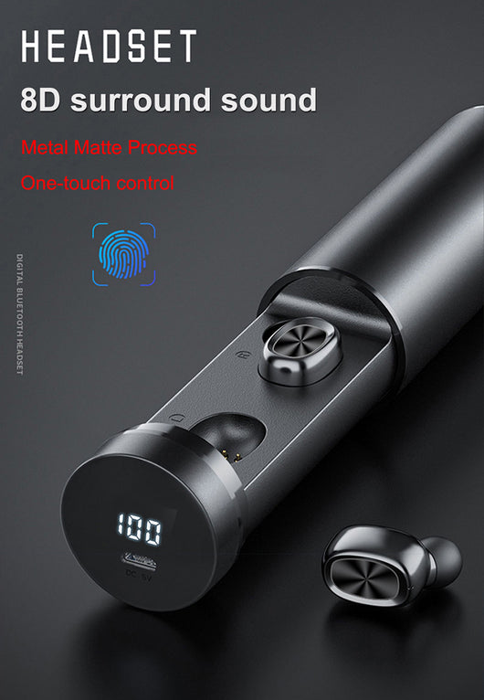 Auriculares Bluetooth 5.0 Inalámbricos 8D HIFI con Micrófono para Deportes y Gaming - Image 2