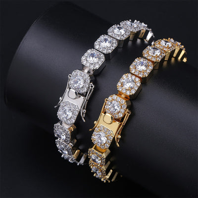 Pulsera de Flor de Ciruela con Zircón Redondo para Hombre - Image 4