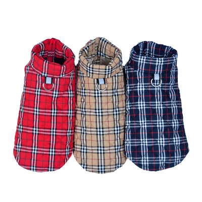 Abrigo Térmico para Perros con Cierre de Cremallera - Chaqueta Acolchada Cuadriculada - Image 19