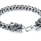 S925 Plateado bold domineering men's faucet bracelet Plateado