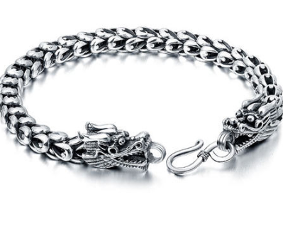 Pulsera Grifo de Dragón para Hombre en Plata de Ley S925 - Image 2