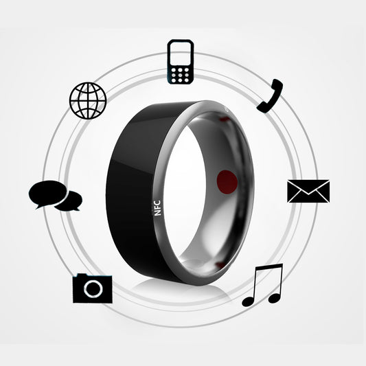 Anillo Inteligente Multifuncional Negro de Última Generación