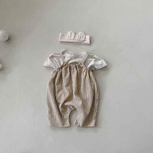 Enterizo Infantil de Tirantes con Rayas Verticales - Colección Verano - Image 16