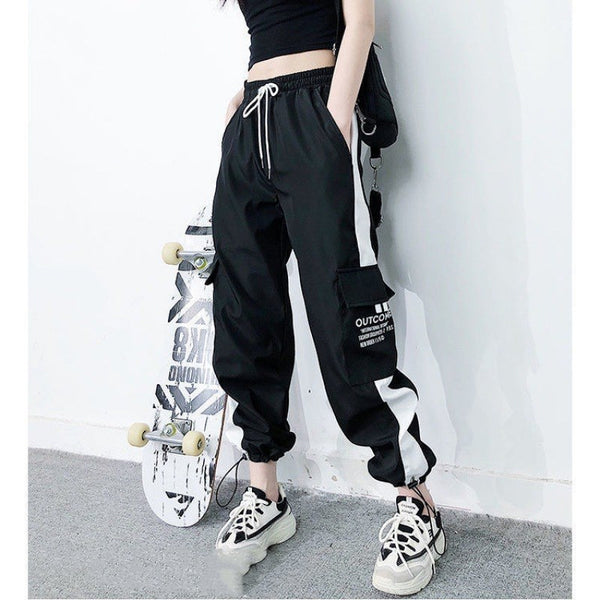 Pantalón Ancho Hip Hop con Corset - Estilo Urban