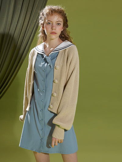 Cardigan de Punto Verde Pasto - Suéter Versátil y Confortable - Image 19