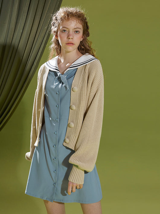 Cardigan de Punto Verde Pasto - Suéter Versátil y Confortable - Image 19