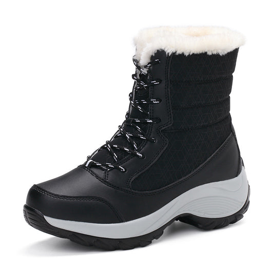 Botas de Nieve Impermeables para Mujer con Forro de Terciopelo - Image 9
