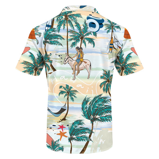 Conjunto de Dos Piezas: Shorts y Camisa Estampada para Playa y Viajes - Image 7