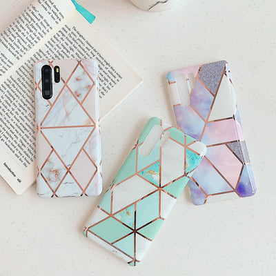 Funda de Mármol Electrochapado para Celular