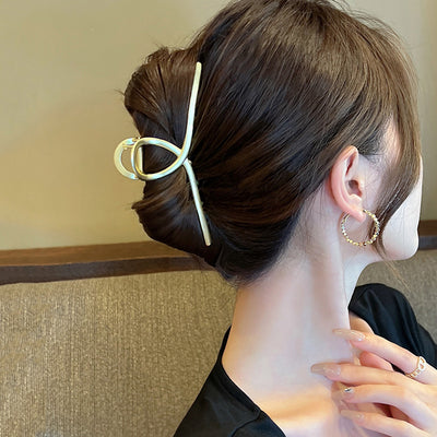 Horquilla Metálica de Diseño Geométrico Irregular para Mujer - Image 15