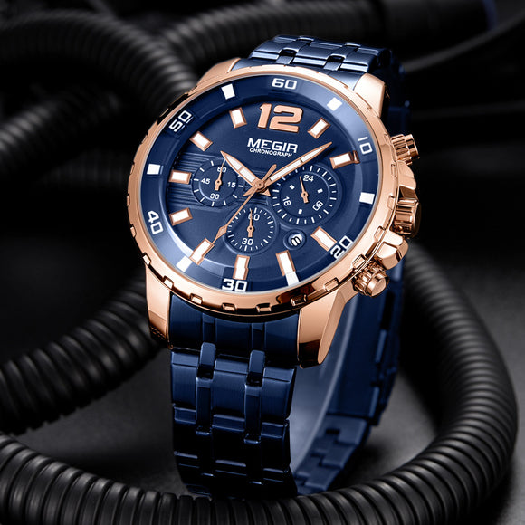 Reloj de Hombre Acero Inoxidable Resistente al Agua - Estilo Ejecutivo