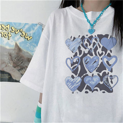 Camiseta Estampada de Algodón Suelta para Mujer - Image 10
