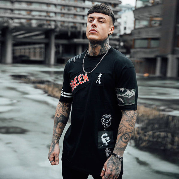 Camiseta Hombre Manga Corta Suelta y Cómoda