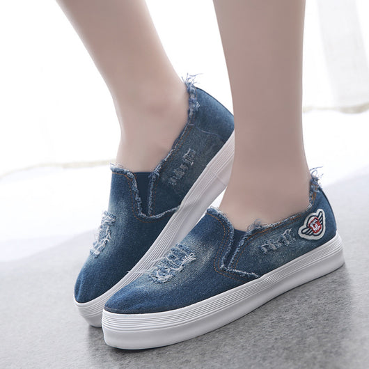 Zapatos Loafer Chunky de Lona para Mujer - Estilo Cowboy Cómodo - Image 2