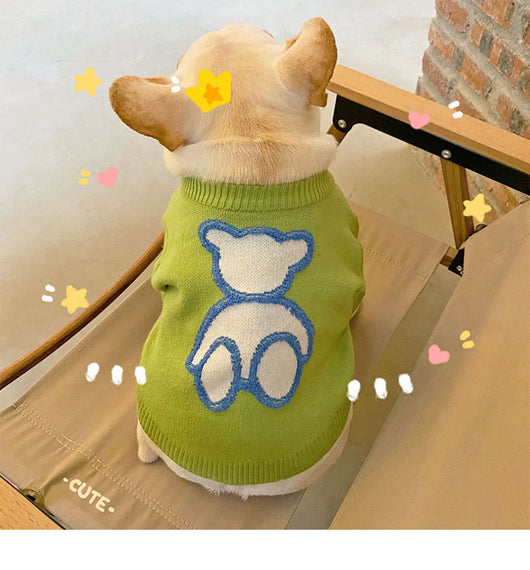Suéter Abrigador para Perros Pequeños - Pug y Corgi Otoño Invierno - Image 2