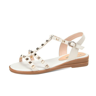 Sandalias de Cuero Mujer con Remaches Fashion - Image 4