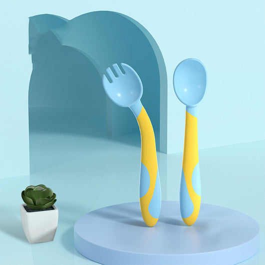 Set de Cubiertos Infantiles con Cuchara Giratoria y Tenedor de Entrenamiento - Image 21