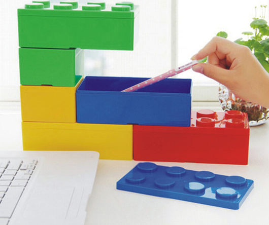 Bloques de Construcción Apilables con Cajas de Almacenamiento Rectangular - Image 9