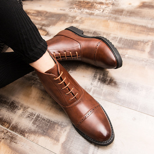 Zapatos Casuales Retro Británicos Talla Grande para Hombre - Image 4