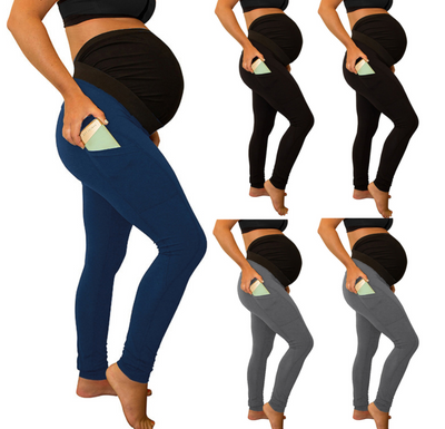 Pantalones de Maternidad Cintura Alta con Bolsillos Laterales - Image 2