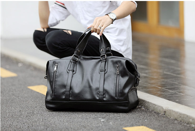 Bolso de Viaje de Cuero para Hombre - Maletín Multifuncional de Gran Capacidad - Image 4
