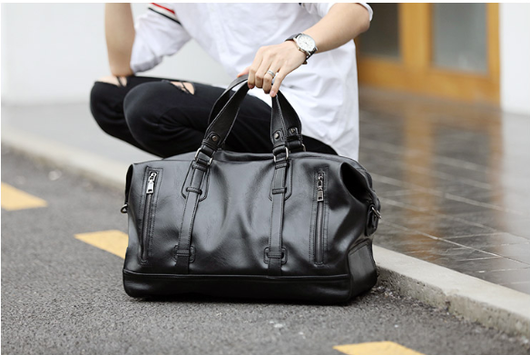 Bolso de Viaje de Cuero para Hombre - Maletín Multifuncional de Gran Capacidad - Image 4