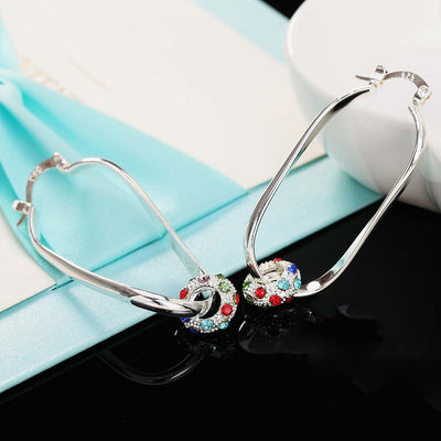 Aretes de Diamante Retro con Colores Vibrantes - Image 6
