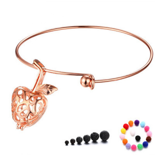 Pulsera Difusora de Aceites Esenciales con Piedra Volcánica