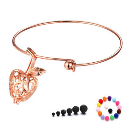 Pulsera Difusora de Aceites Esenciales con Piedra Volcánica