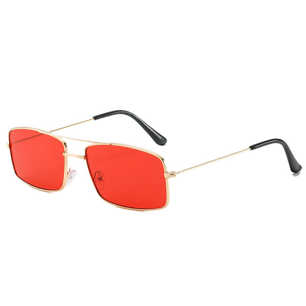 Gafas Retro de Doble Puente Cuadradas