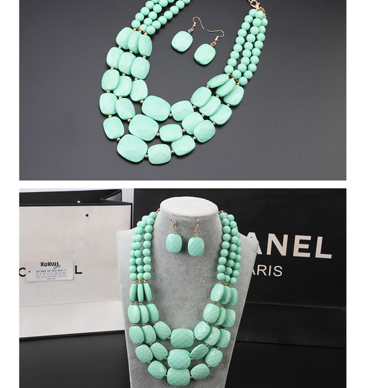 Conjunto de Joyas con Cuentas Africanas - Image 11