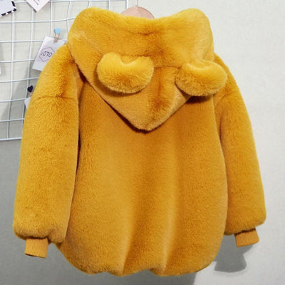 Abrigo Infantil de Piel de Visón para Otoño e Invierno - Image 10