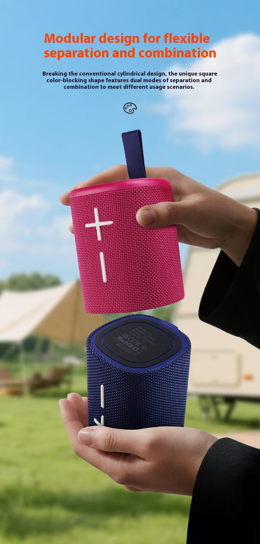 Parlante Bluetooth Magnético Portátil 2 en 1 con Diseño Combinado - Image 10