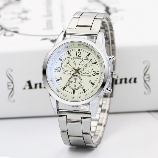 Reloj de Acero Blu-ray con Pulsera Metálica - Image 9