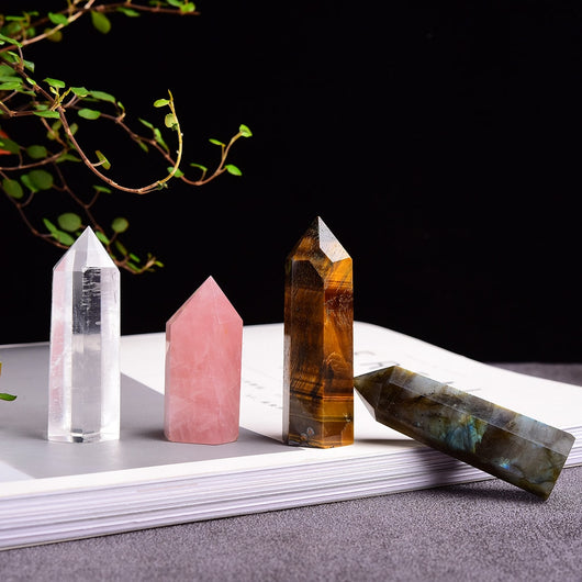Piedra Decorativa de Cuarzo Rosa en Forma Hexagonal - Image 4
