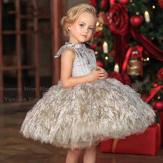 Vestido Pluma para Fotografía de Exámenes de Piano de Nivel Profesional - Image 11