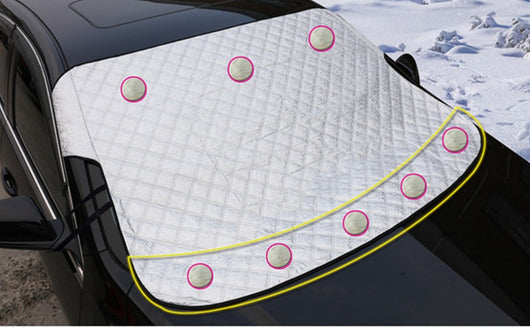 Protector Solar para Parabrisas con Revestimiento Plateado - Bloqueador de Nieve y Calor - Image 18