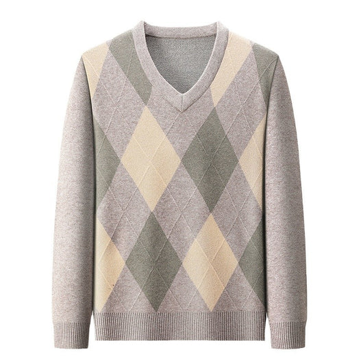 Suéter Casual de Cuello en V para Hombre - Tejido Premium - Image 5