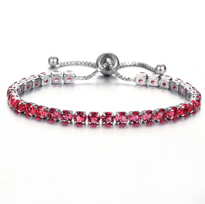 Pulsera de Cristal con Deslizador Ajustable - Joyería Chapada en Oro para Mujer - Image 18