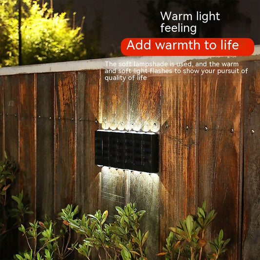 Lámpara Solar Doble de Pared para Exterior - Iluminación Impermeable para Jardín
