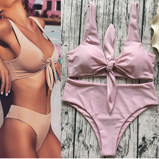 Traje de Baño Multicolor Bicolor para Mujer