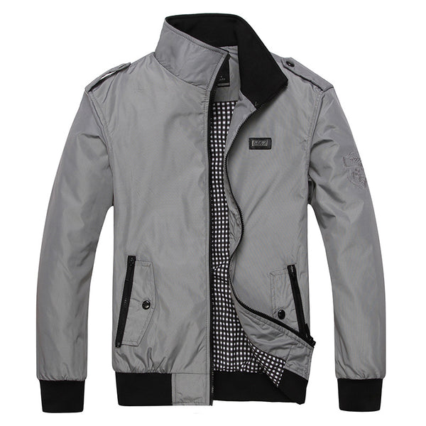 Abrigo Casual Ejecutivo para Hombre Talla Grande - Chaqueta Cortavientos Suelta y Cómoda