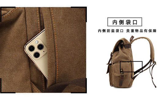 Mochila Retro de Lona Resistente - Image 28