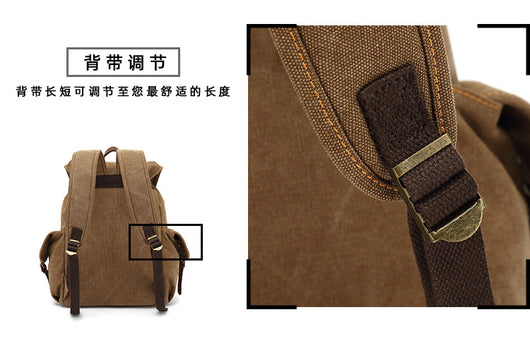 Mochila Retro de Lona Resistente - Image 30