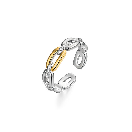 Anillo Trenzado Geométrico en Metal - Image 14