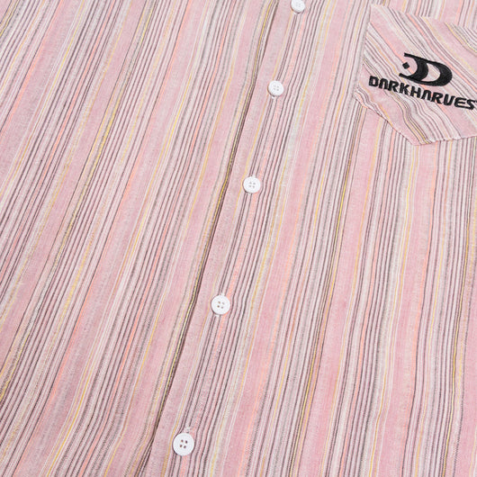 Camisa Holgada a Rayas Contraste para Hombre Otoño - Image 5