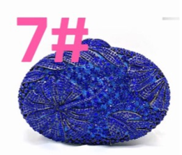 Conjunto Bolso de Noche Elegante con Diamantes y Temperamento de Celebridad - Image 7