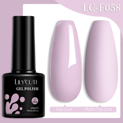 Set de Pegamento para Uñas con Brillo de Color Sólido - Image 93