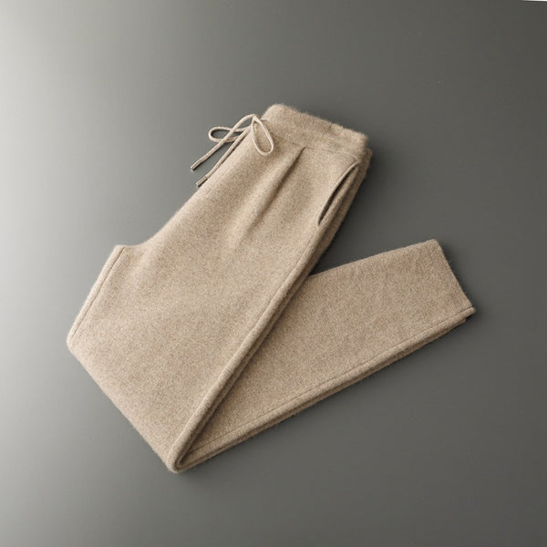 Pantalones Casuales de Cachemira Suelta para Hombre